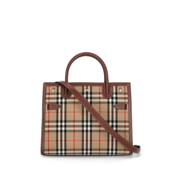 NEW Title Vintage Check Small Tote Bag